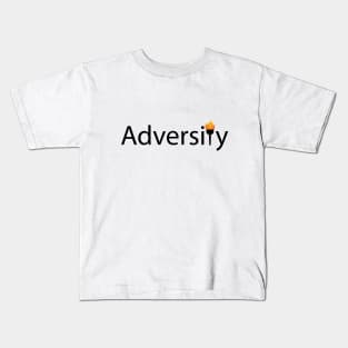 Adversity typographic logo design Kids T-Shirt